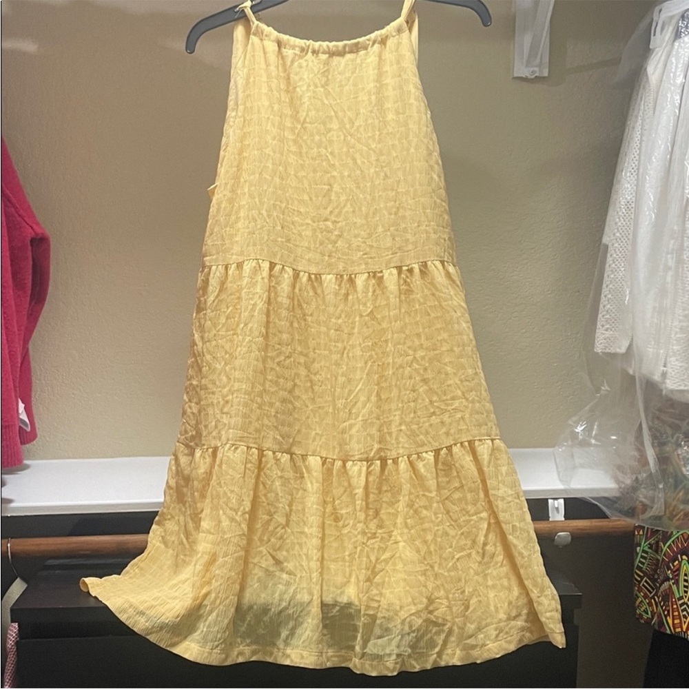 A New Day Yellow Tiered Dress